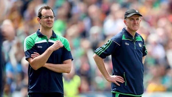 Limerick selector Paul Kinnerk and manager John Kiely on the sideline for their Munster SHC clash with Clare. Picture: Bryan Keane. Limerick selector Paul Kinnerk and manager John Kiely on the sideline for their Munster SHC clash with Clare. Picture: Bryan Keane.