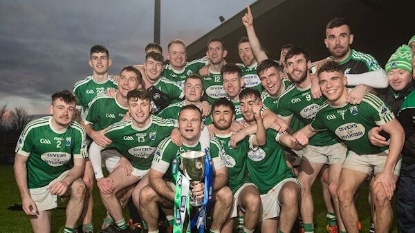 Gweedore celebrate their Ulster Club SFC win. Picture: Inpho