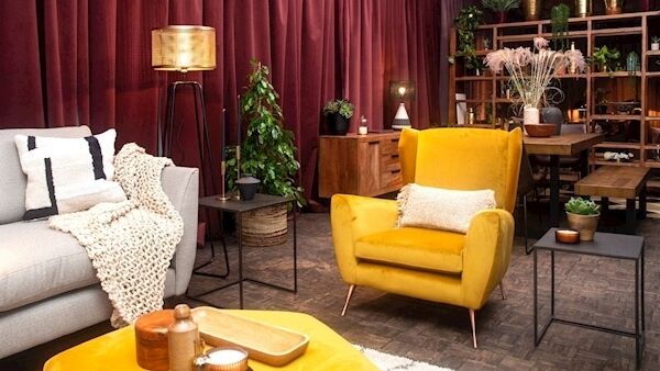 DFS is showcasing its new collection of sofas and dining ranges. DFS Capsule Calm wing chair €629