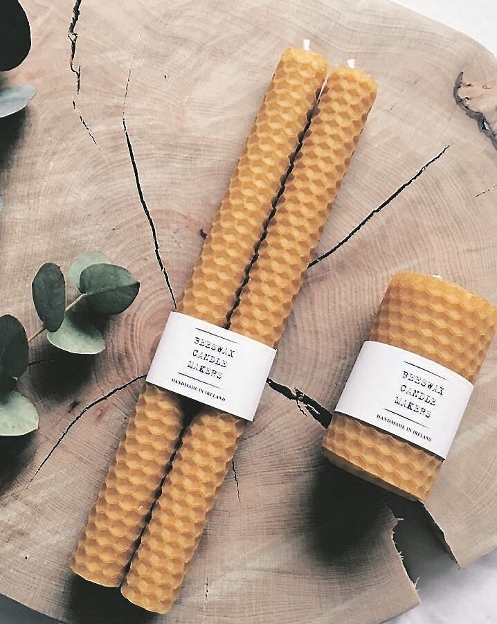 Check out these sweet hand-rolled candles, €7 from Beeswax Candles, another company you can see at the Dublin Flea Christmas Market. www.localenterprise/ie