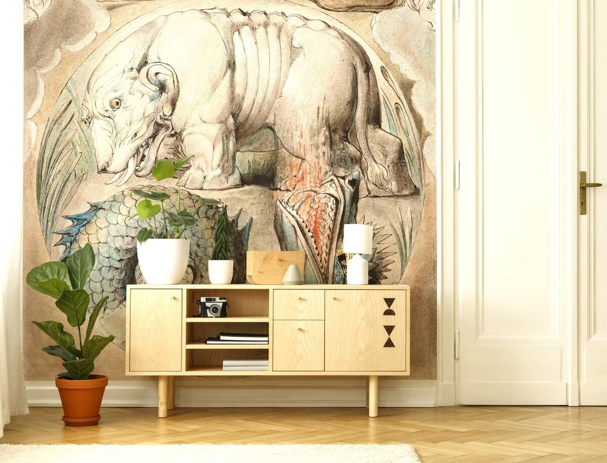 Wallpapers go Wild 5. Is it art or is it wallpaper? The soft receding colours make this monster an oddly relaxing choice.