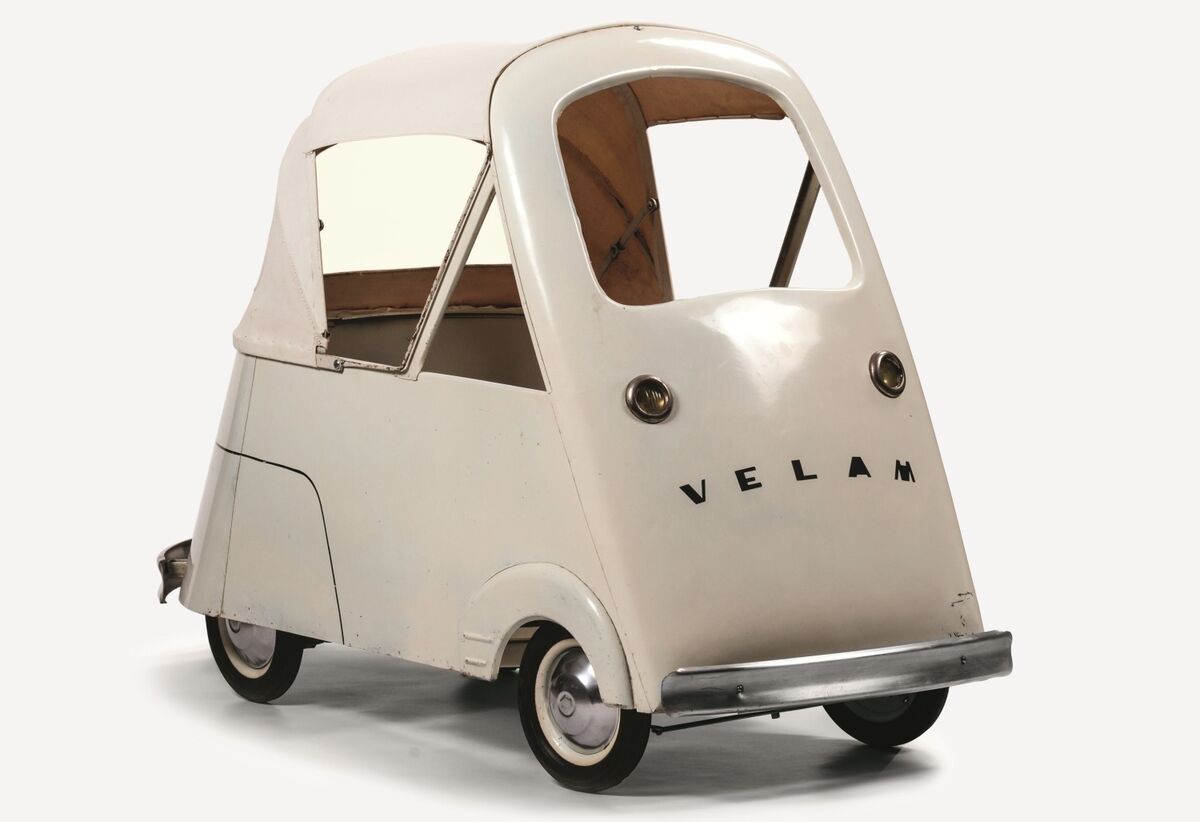The Isetta bubble car from the 1950s, as seen in the book Design for Children, by Kimberley Birks
