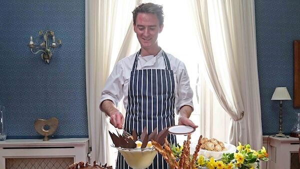JR Ryall, Head Pastry Chef, Ballymaloe House, with the World’s Best Trolley of the Year 2019. Ryall pondered doing a doctorate but the pull of Ballymaloe was too great. Picture: Jim Coughlan JR Ryall, Head Pastry Chef, Ballymaloe House, with the World’s Best Trolley of the Year 2019. Ryall pondered doing a doctorate but the pull of Ballymaloe was too great. Picture: Jim Coughlan