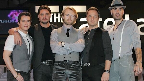 Boyzone on the set of the Late, Late Show in 2007