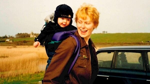 Ellie O'Byrne at 20 with her baby son