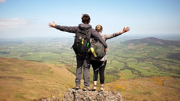 Brian and Noelle at Coumshingaun, Co.Waterford