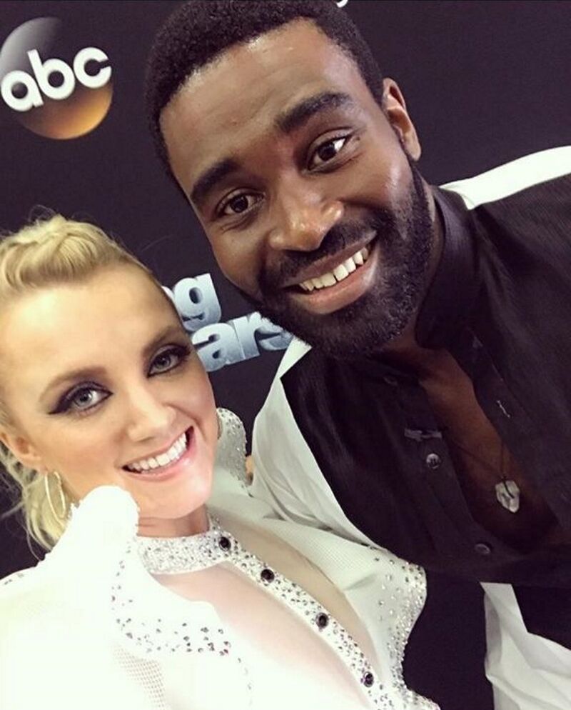 Evanna and her dancing partner Keo.