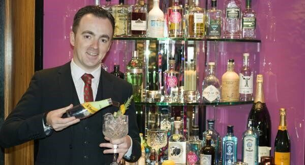 Patrick McGrath, The Ross Hotel, Killarney, creates his special christmas gin and tonic. Patrick McGrath, The Ross Hotel, Killarney, creates his special christmas gin and tonic.