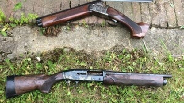 Some of the guns seized in the operation. Pic: Garda Press Office