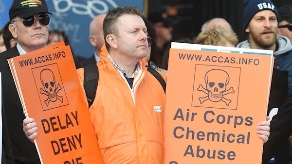 Former Air Corps staff Gavin Tobin (pictured) andLiam Kit Kearney brought their chemical abuse awareness campaign to Cork.