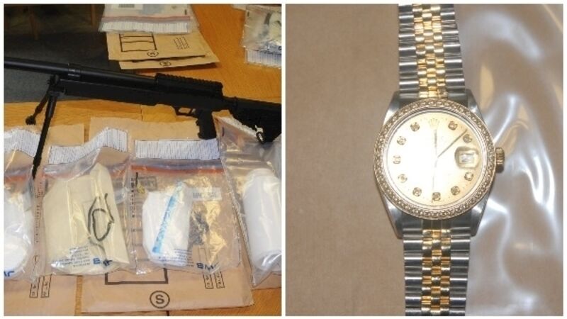 Three men arrested after drugs worth €210,000, cars and a luxury watch seized in Dublin Three men arrested after drugs worth €210,000, cars and a luxury watch seized in Dublin