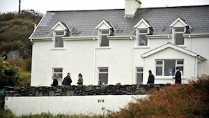 French police and members of the forensic team at Sophie Toscan du Plantier’s house in Toormore, West Cork in 2011. Picture Dan Linehan