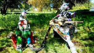 Road litter sculptures strike chord