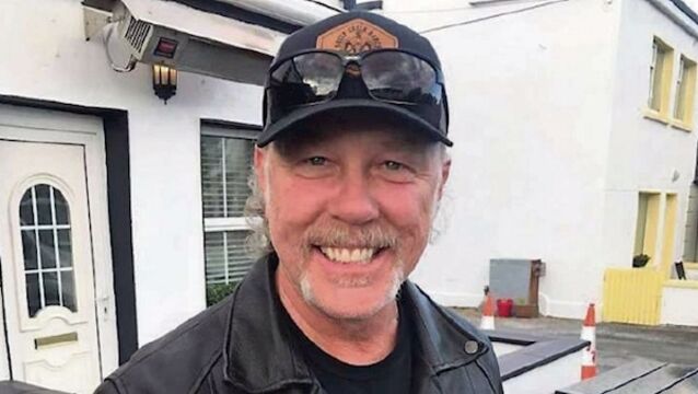 Fresh out of Slane, Hetfield and Ulrich land in Liscannor
