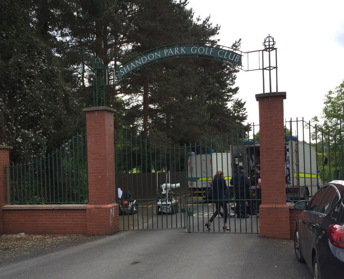 Bomb squad officers used a robot to examine the device (David Young/PA)