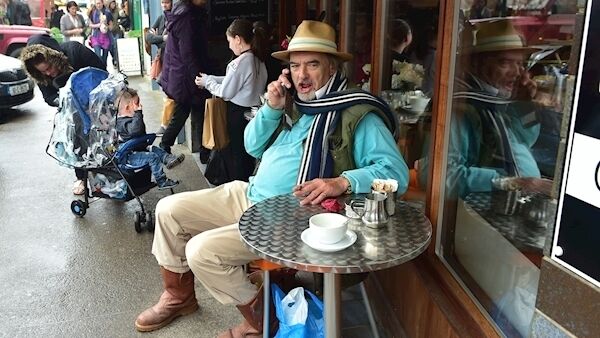 Ian Bailey having a cup of coffee yesterday at the Bake House in Bantry, West Cork, while awaiting news from France. Picture: Dan Linehan Ian Bailey having a cup of coffee yesterday at the Bake House in Bantry, West Cork, while awaiting news from France. Picture: Dan Linehan