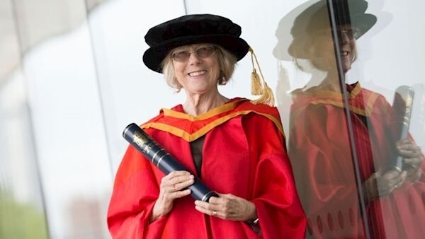 Leading human rights advocate, Sally O’Neill received the honorary degree of Doctor of Laws (LLD) for her tireless work as an overseas development worker. Leading human rights advocate, Sally O’Neill received the honorary degree of Doctor of Laws (LLD) for her tireless work as an overseas development worker.