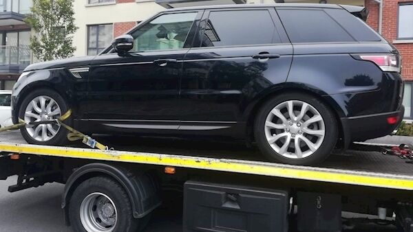 The Range Rover seized by CAB officers today. Pic: Garda Facebook page