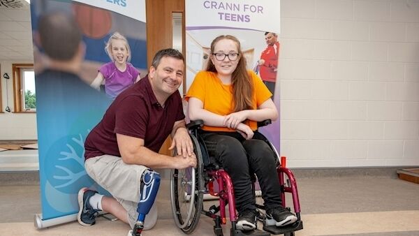 16-year-old Chloe O'Sullivan from Farranfore, Co. Kerry with Paul Ryan from Ballygarvan, Course Creator. Pictur: Brian Lougheed