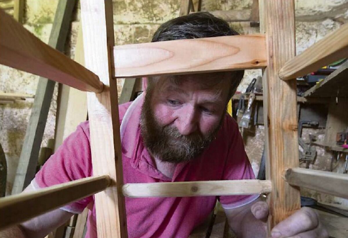 John Dowling, from Listowel, is very familiar with all aspects of wood, including planting, harvesting, milling, and finally carpentry. Picture: Dominick Walsh. John Dowling, from Listowel, is very familiar with all aspects of wood, including planting, harvesting, milling, and finally carpentry. Picture: Dominick Walsh.