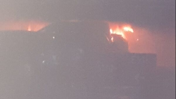 The fire began on the first floor of the multi-storey car park. The fire began on the first floor of the multi-storey car park.