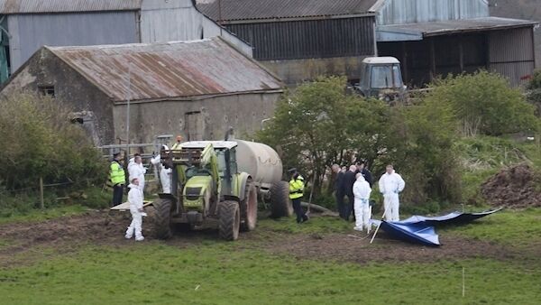 The scene in Co Tipperary where the body of Bobby Ryan was discovered in an underground tank. Picture: Liam Burke/Press 22