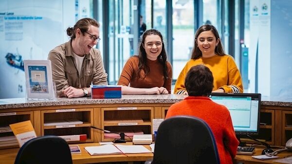 Students at O'Reilly Library on the Glasnevin campus of Dublin City University, which has a student population of around 16,000.