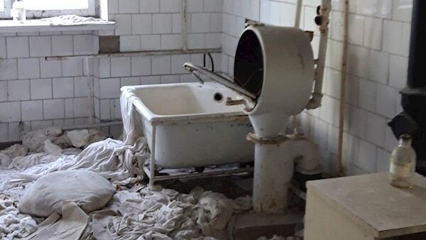 The hospital in the ruins of Pripyat