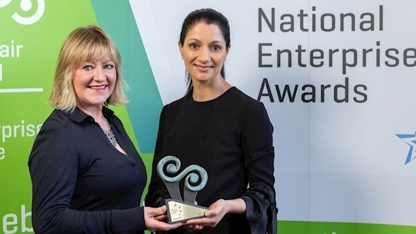 Sonia Deasy accepts the top prize at the National Enterprise Awards