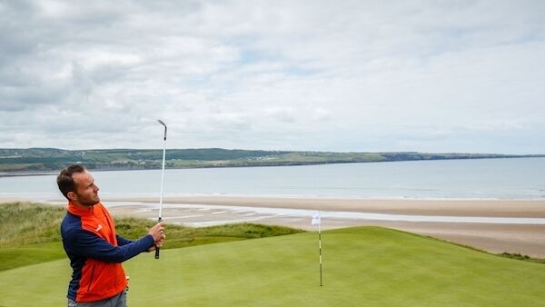 2019 Dubai Duty Free Irish Open Practice Day, Lahinch Golf Club, Co Clare. Maximilian Kieffer on the 7th hole. Picture Credit: ©INPHO/Oisin Keniry. 2019 Dubai Duty Free Irish Open Practice Day, Lahinch Golf Club, Co Clare. Maximilian Kieffer on the 7th hole. Picture Credit: ©INPHO/Oisin Keniry.