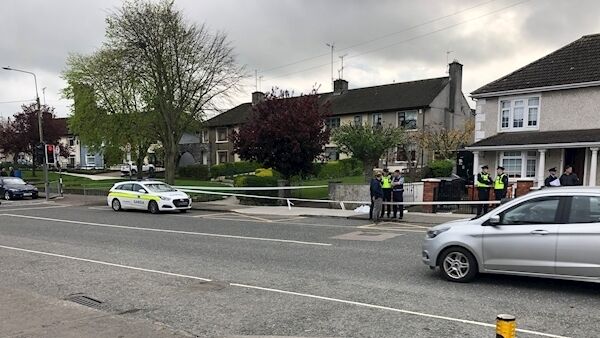 The scene of  a shooting incident in Drogheda in which a young girl narrowly escaped being shot