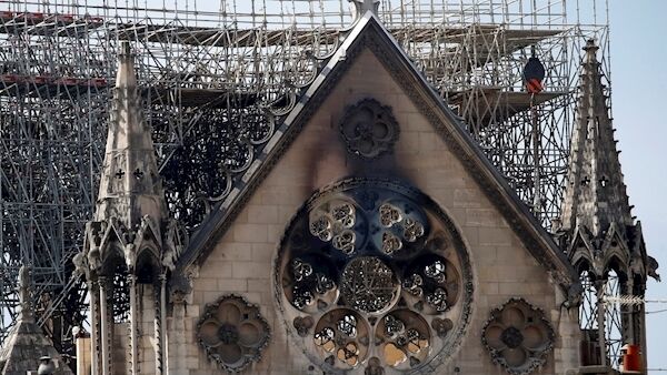 Nearly $1bn has poured in from the ordinary and from the rich to restore Notre Dame cathedral. Picture: AP/Christophe Ena