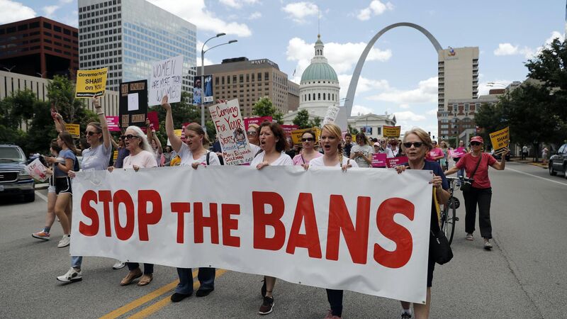 Abortion rights protestors in the US