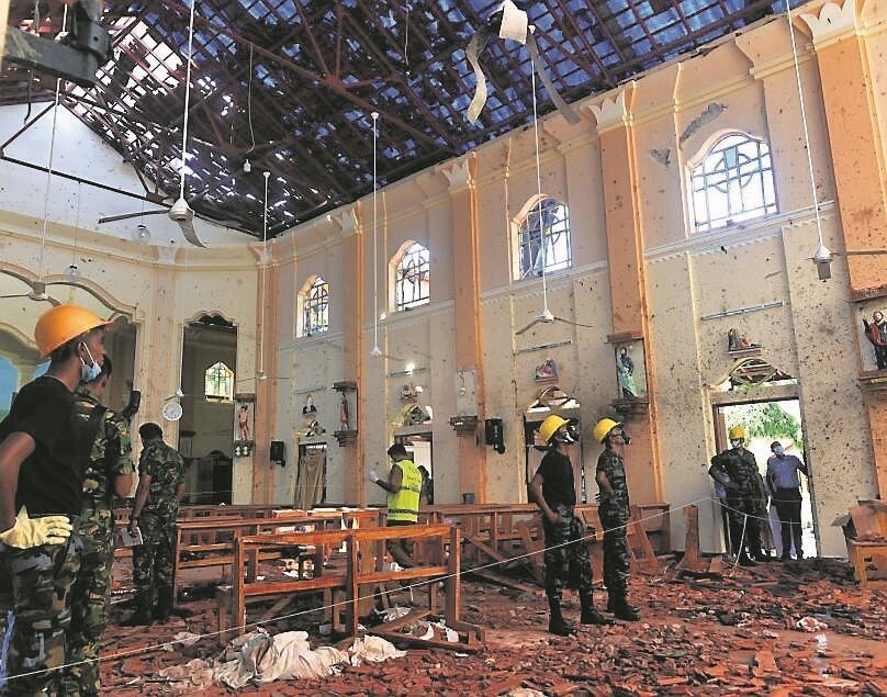 It will be interesting to see if there is an outpouring of contributions to rebuild the churches destroyed in the Sri Lanka church bombings. Picture: AFP