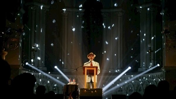 Jamaican dub poet Linton Kwesi Johnson at Live at St Luke’s. Picture: Bríd O’Donovan