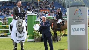 Cian O’Connor completes hat-trick of Aachen Speed Derby wins