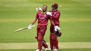 Campbell and Hope's record opening partnership hands West Indies win over Ireland
