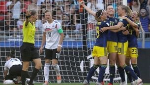 Sweden stun Germany to reach Women's World Cup semis