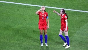 Storm in a teacup? There was quite a reaction to Alex Morgan's goal celebration against England