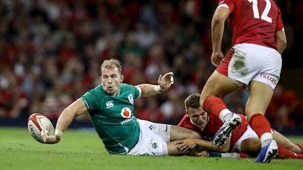 Will Addison is tackled by Wales' Jarrod Evans. Photo: INPHO/Dan Sheridan Will Addison is tackled by Wales' Jarrod Evans. Photo: INPHO/Dan Sheridan