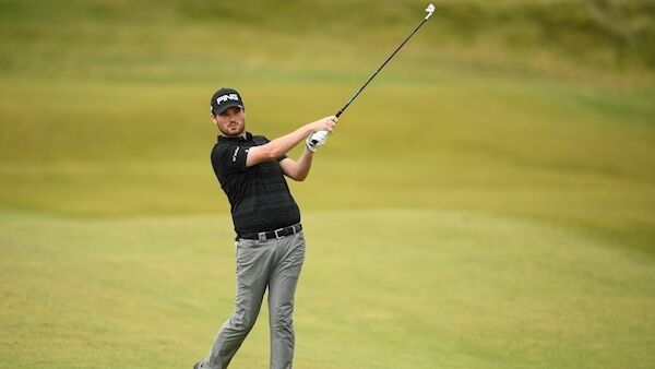 Cormac Sharvin during today's third round at Lahinch. Pic: Sportsfile