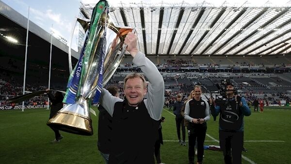 Saracens’ director of rugby Mark McCall celebrates after beating Leinster in the Heineken Champions Cup final at St James’ Park, Newcastle. Picture: Billy Stickland Saracens’ director of rugby Mark McCall celebrates after beating Leinster in the Heineken Champions Cup final at St James’ Park, Newcastle. Picture: Billy Stickland