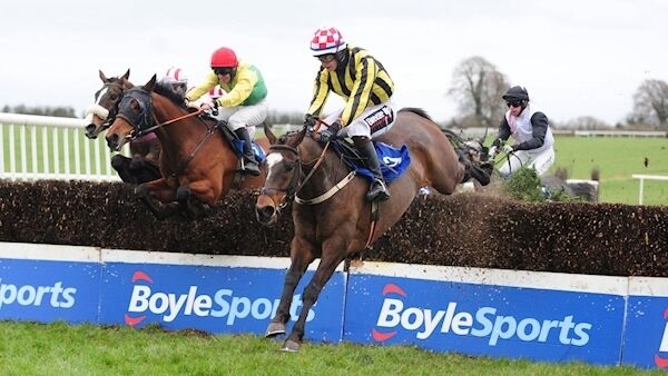 The Kieran Purcell trained You Cant Catch Me (nearest) and J.J. Slevin on the way to winning at Thurles last weekend. Picture: Healy Racing The Kieran Purcell trained You Cant Catch Me (nearest) and J.J. Slevin on the way to winning at Thurles last weekend. Picture: Healy Racing