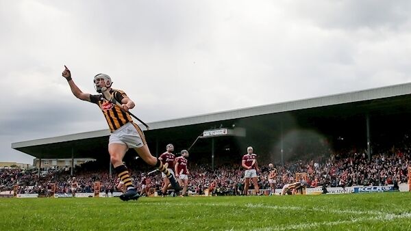 Kilkenny's TJ Reid celebrates scoring a goal. Credit: ©INPHO/Morgan Treacy.