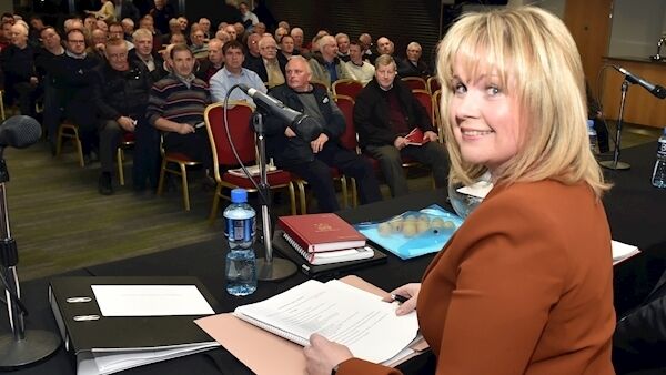 Tracey Kennedy, chairperson Cork county board addressing delegates at the County board meeting at Pairc Ui Chaoimh last night Picture: Eddie O'Hare Tracey Kennedy, chairperson Cork county board addressing delegates at the County board meeting at Pairc Ui Chaoimh last night Picture: Eddie O'Hare