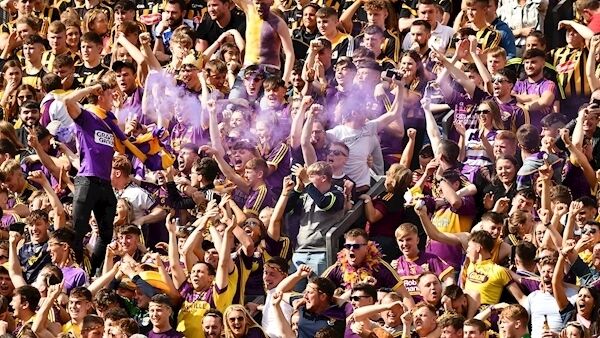 Wexford supporters celebrating their county's success in the Leinster Hurling Final on Sunday. Pic: Sportsfile Wexford supporters celebrating their county's success in the Leinster Hurling Final on Sunday. Pic: Sportsfile