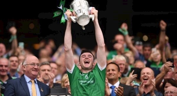 Declan Hannon lifts the Liam McCarthy cup. Declan Hannon lifts the Liam McCarthy cup.