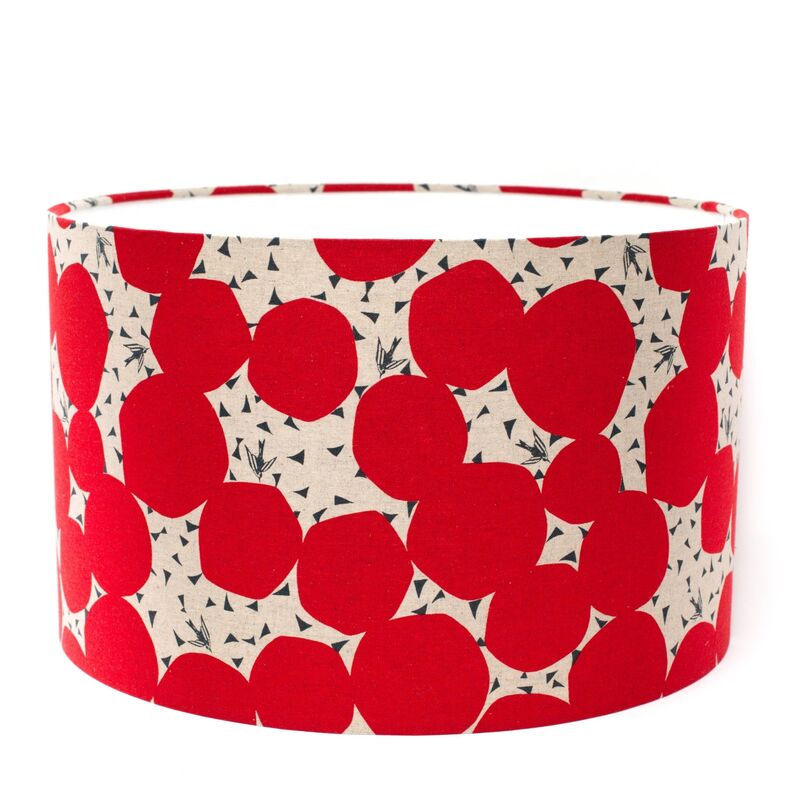 Mr Kite Red Swallows 40cm drum lampshade,€70. Mr Kite Red Swallows 40cm drum lampshade,€70.
