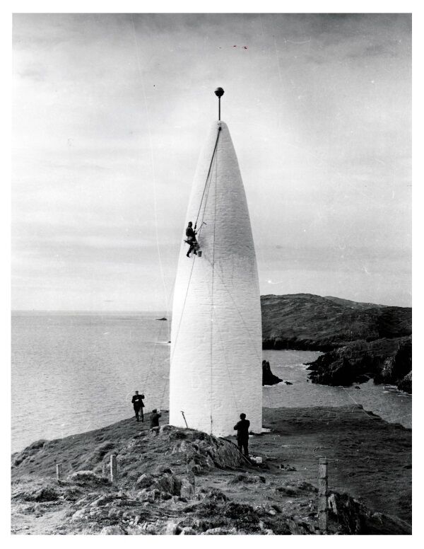 Whitewashing the Beacon in Baltimore on September 21st., 1967. Picture Michael Minihane