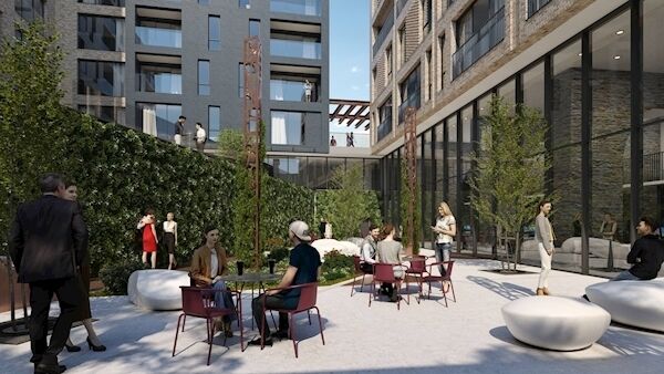 Image of the proposed 17-storey apartment tower. Picture: G-Net 3D - www.gnet.ie